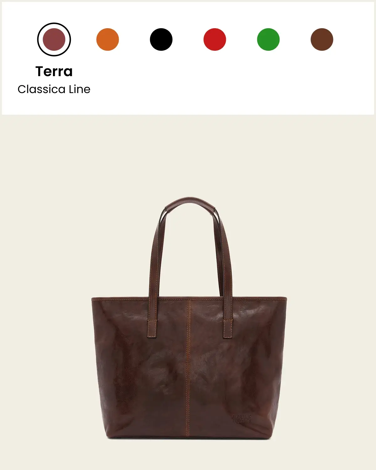 Beatrice Rosso - Leather Work Tote - Image 9