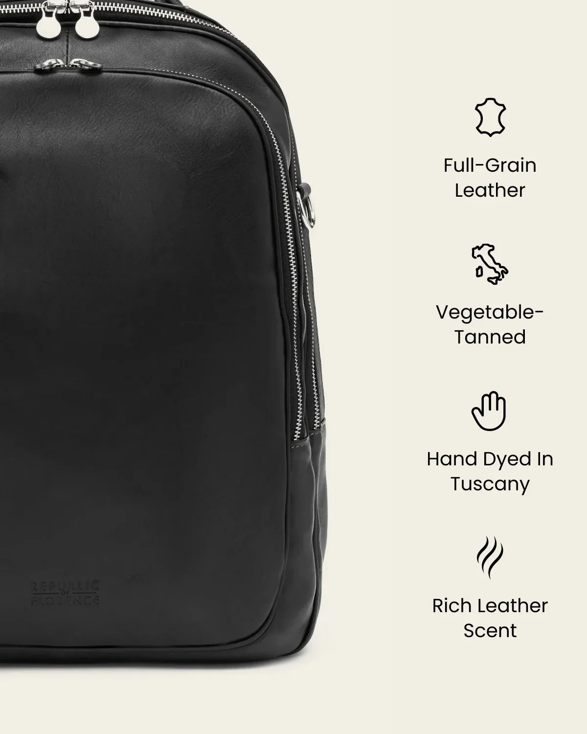 Belfast Ink - Leather Backpack - Image 8