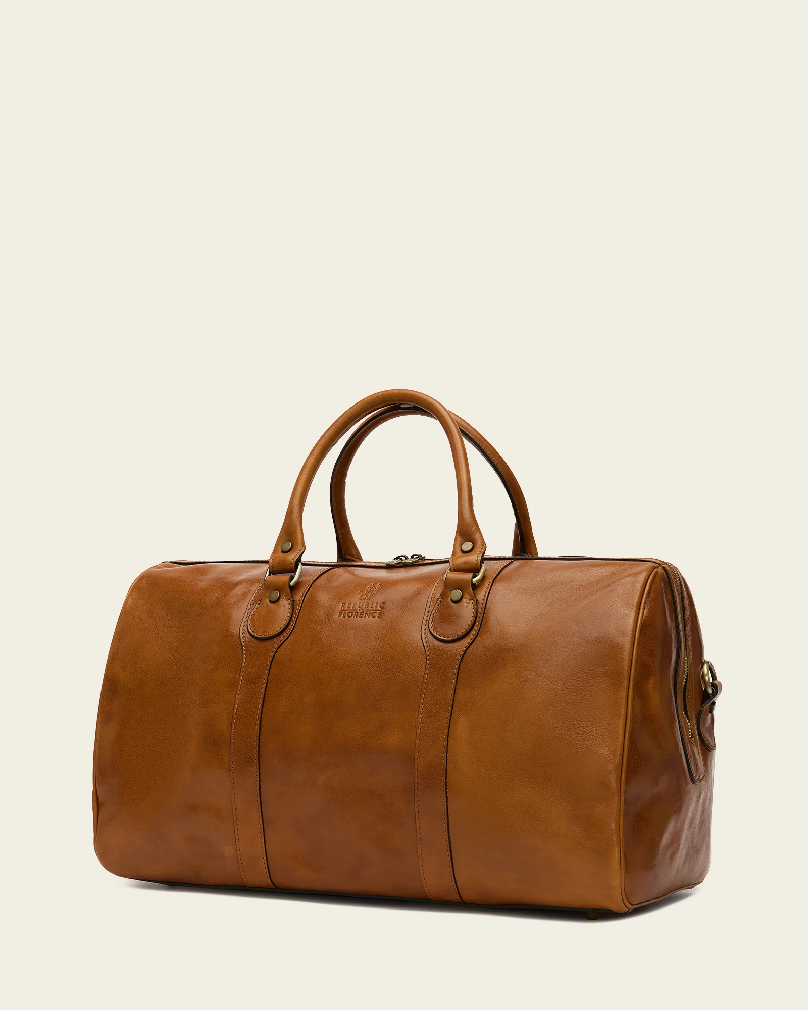 Beltrami Honey - Leather Weekender Bag - Image 4