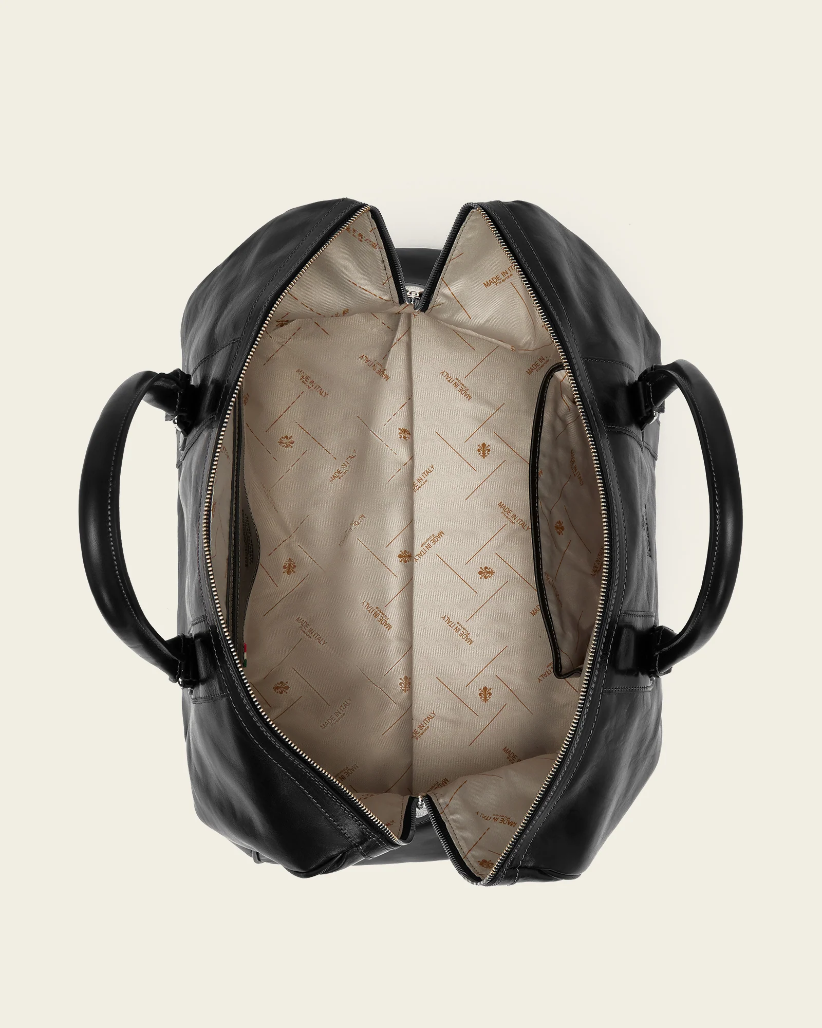 Beltrami Jet - Leather Weekender Bag - Image 8