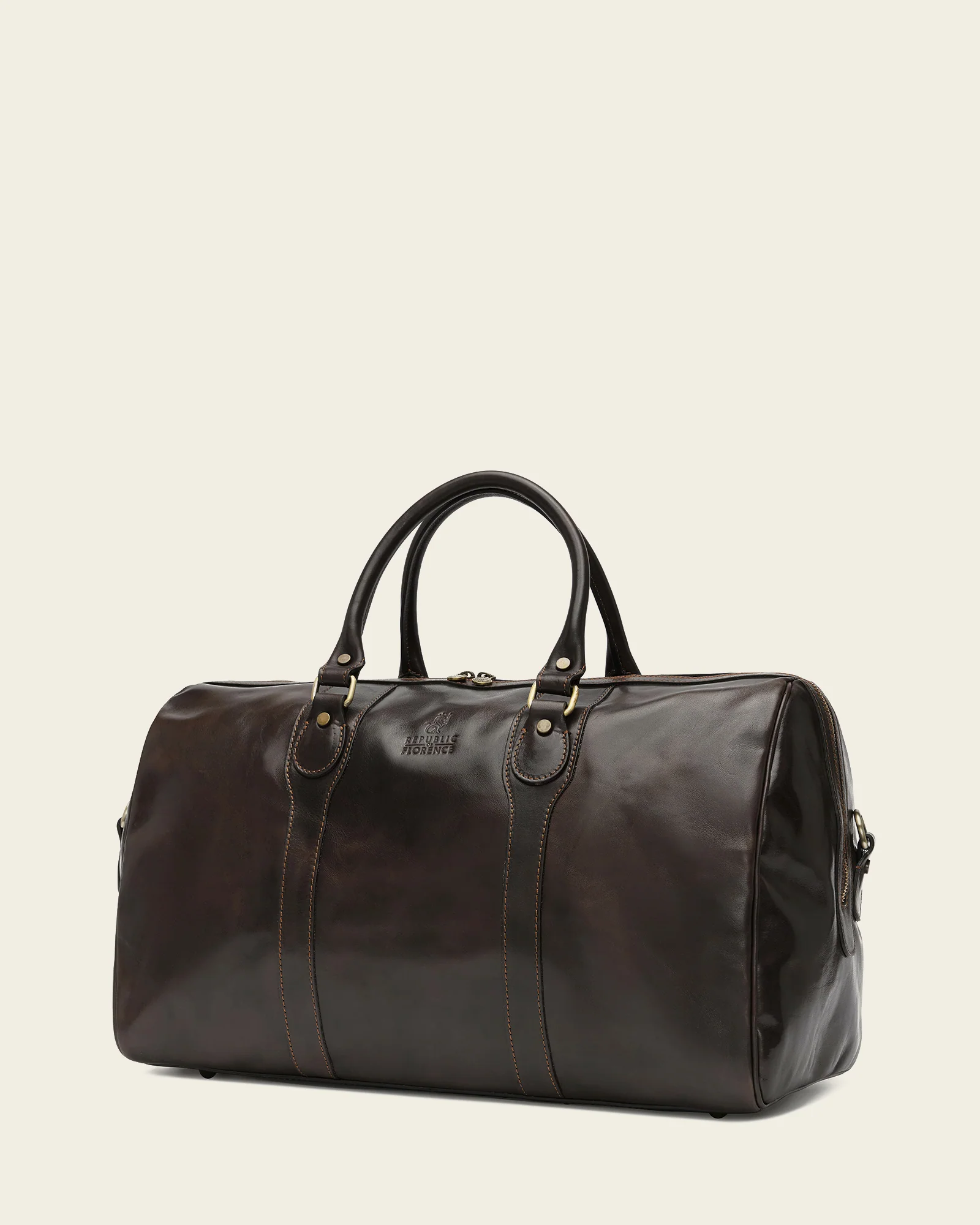Beltrami Moro - Leather Weekender Bag - Image 5