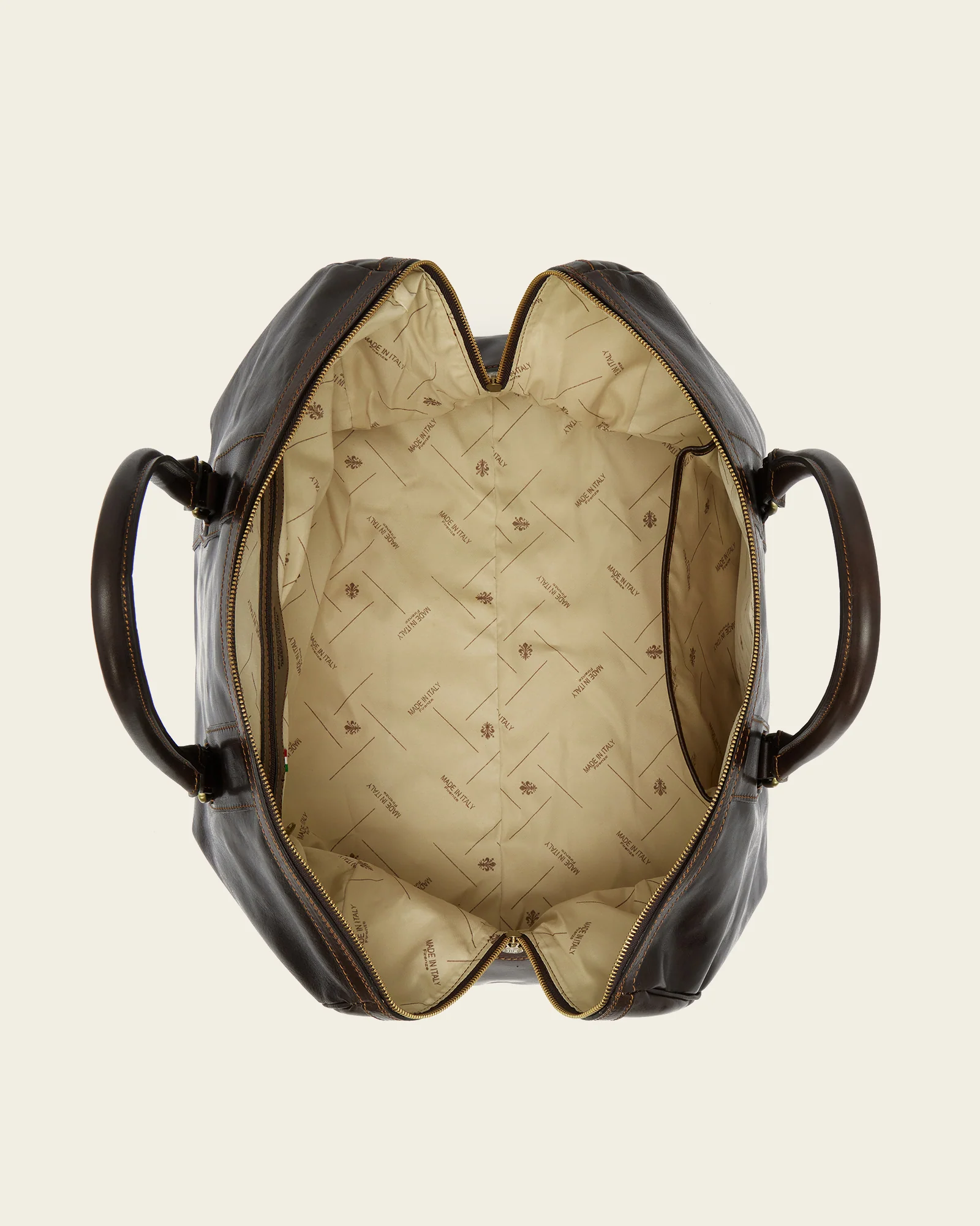 Beltrami Moro - Leather Weekender Bag - Image 8