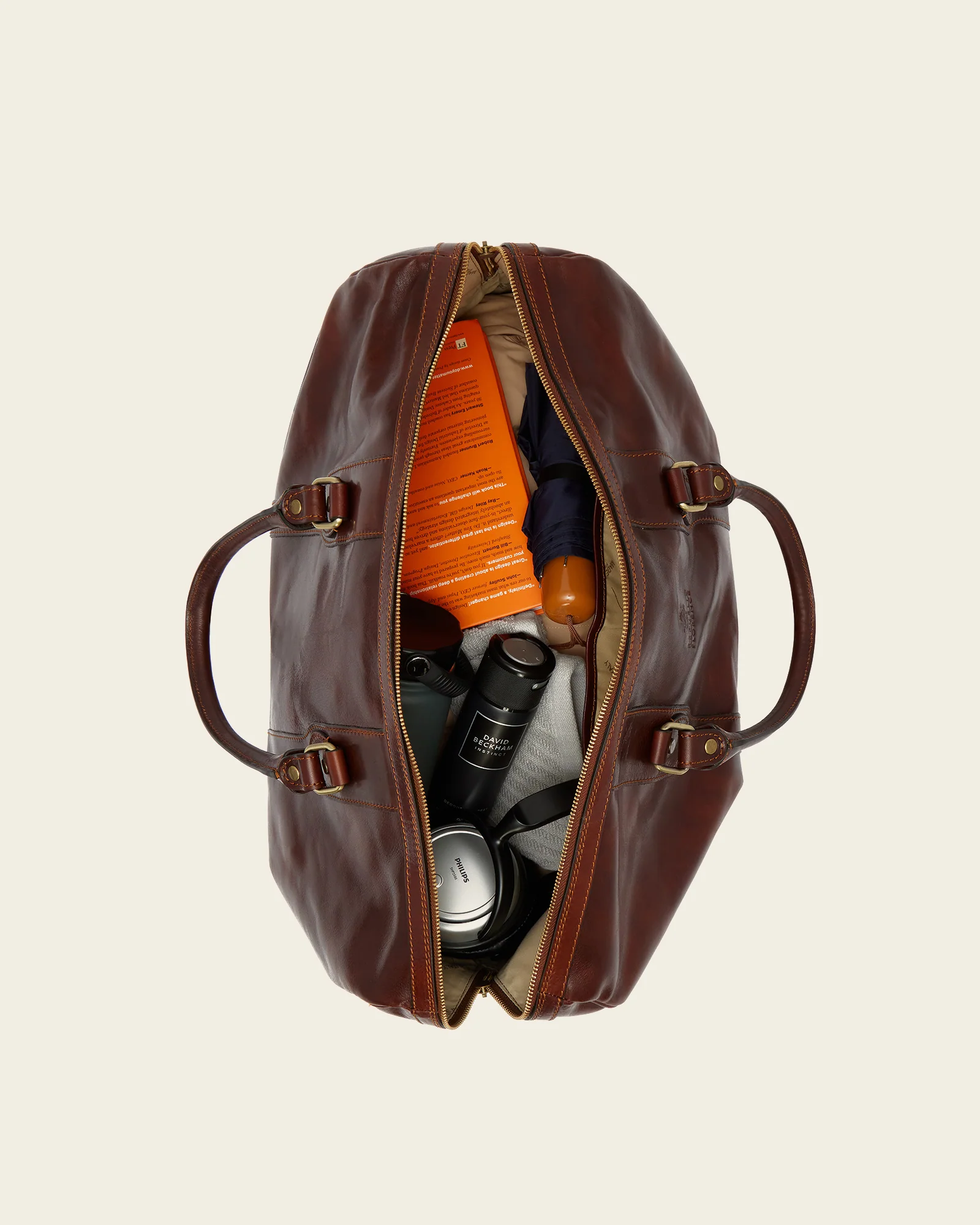 Beltrami Terra - Leather Weekender Bag - Image 8