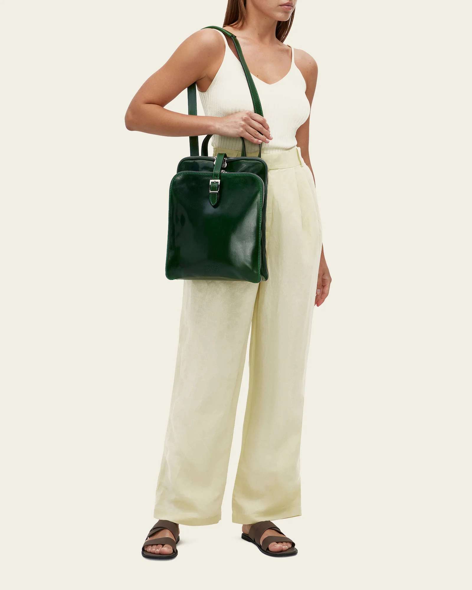 Emma Forest - 3-in-1 Convertible Leather Backpack - Image 6