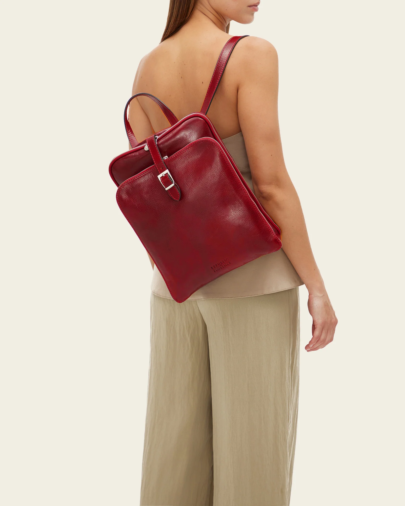 Emma Rosso - 3-in-1 Convertible Leather Backpack - Image 3