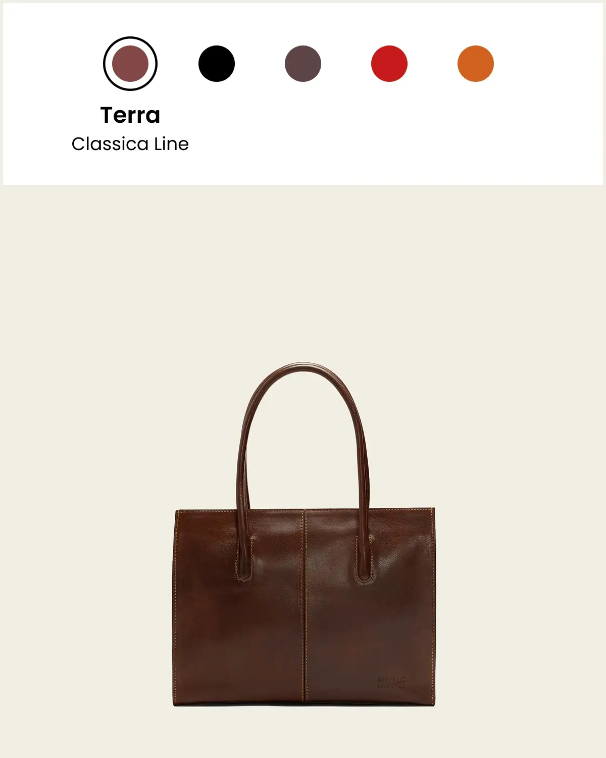 Florence Jet – Leather Work Tote - Image 11