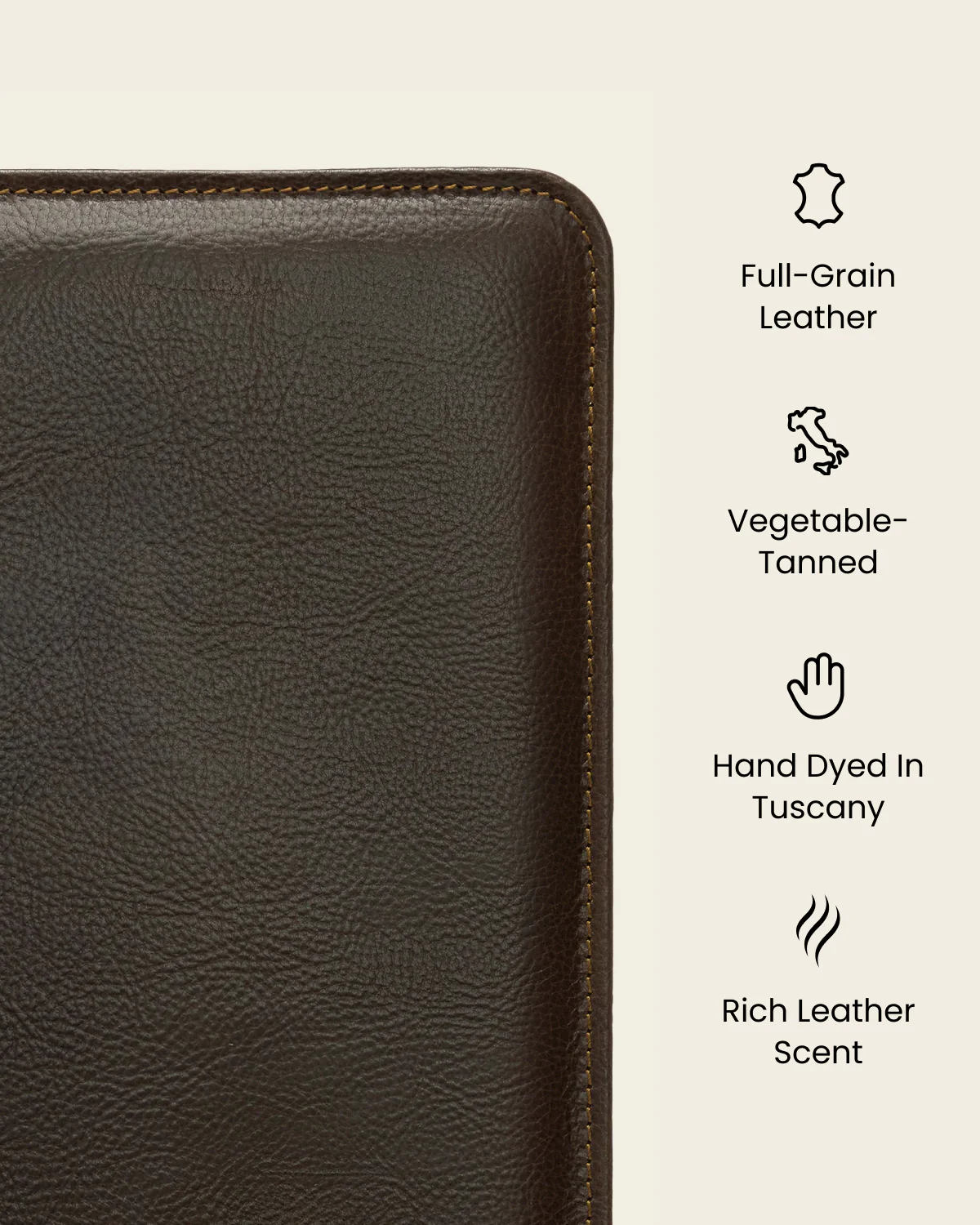 Folio Moro - Slim Zip Leather Compendium - Image 8