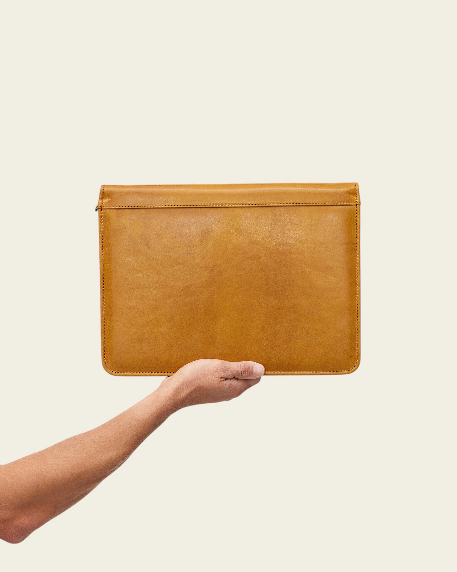 Folio Saffron - Slim Zip Leather Compendium - Image 9