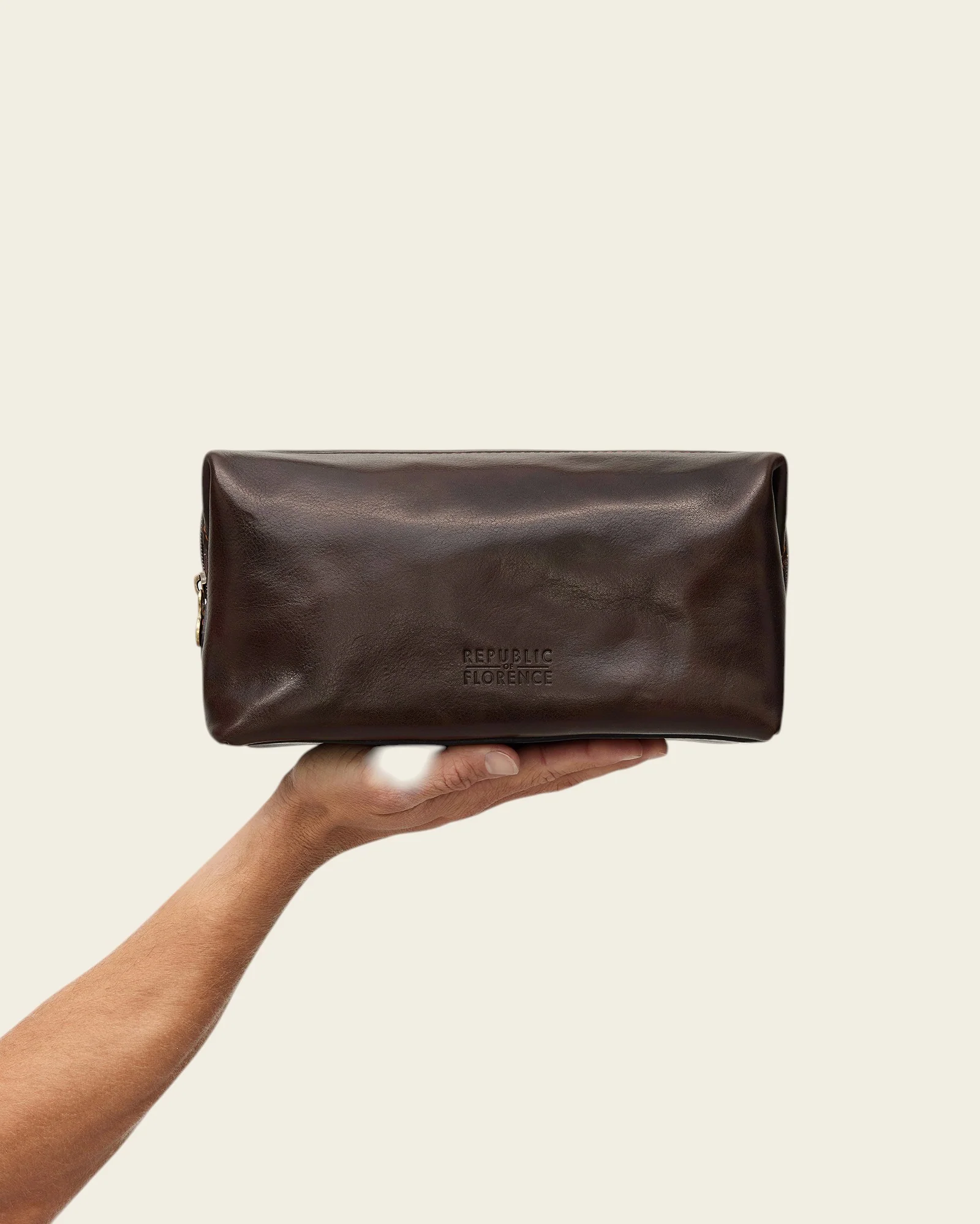 Grand Dopp Kit Moro - Leather Toiletry Bag - Image 3