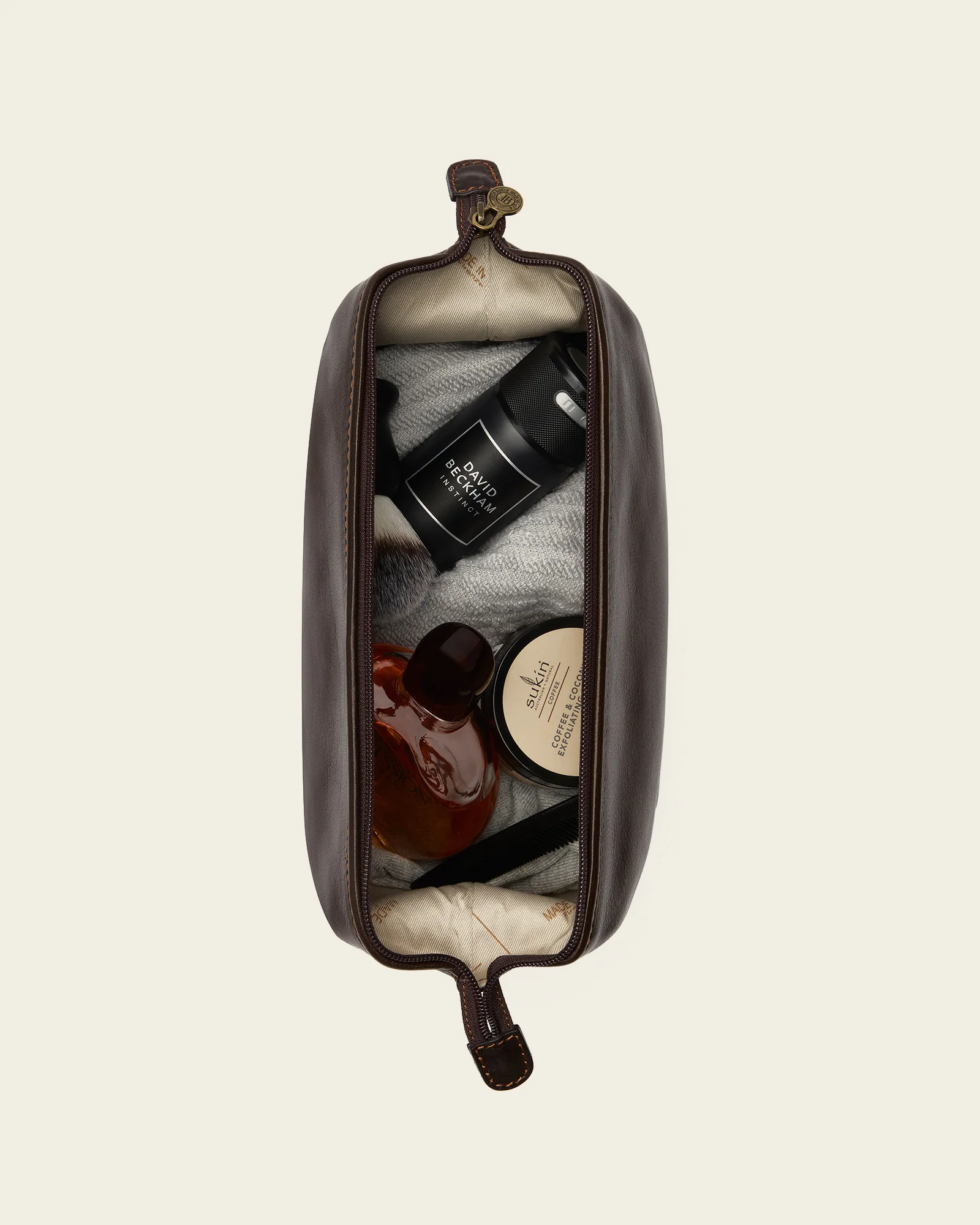 Grand Dopp Kit Moro - Leather Toiletry Bag - Image 8