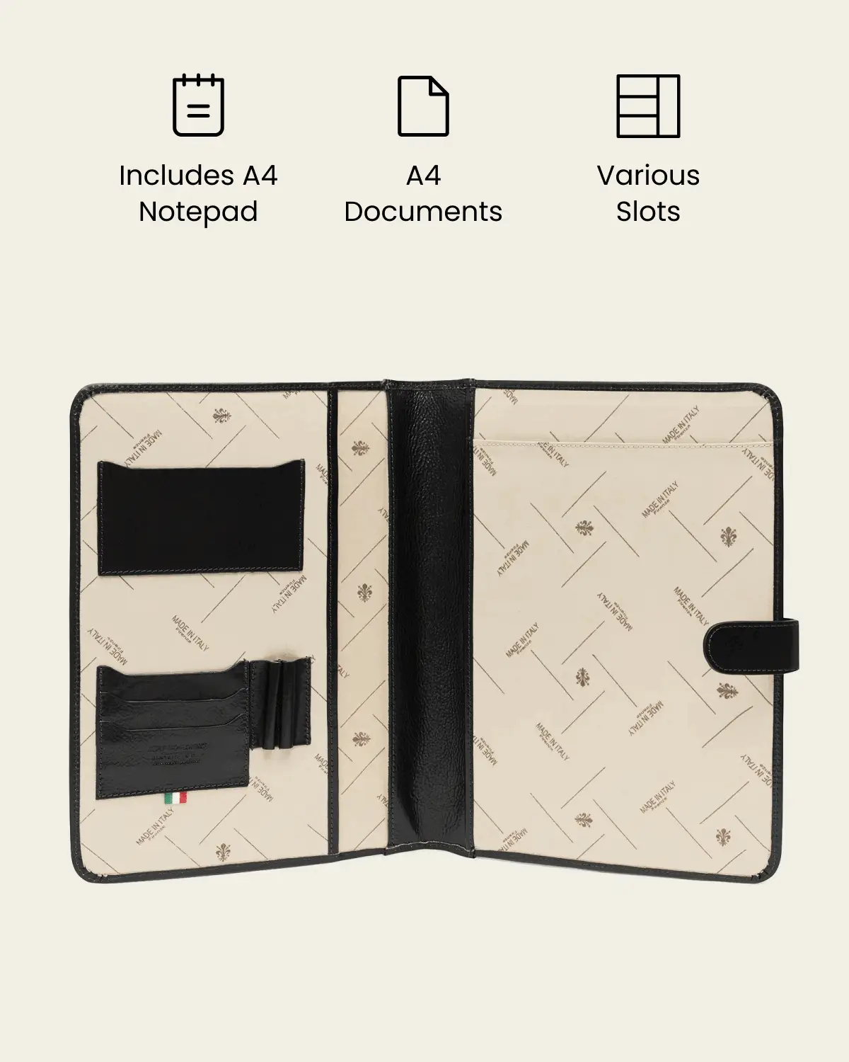 Imperial Jet - Clip-On Leather Compendium - Image 3