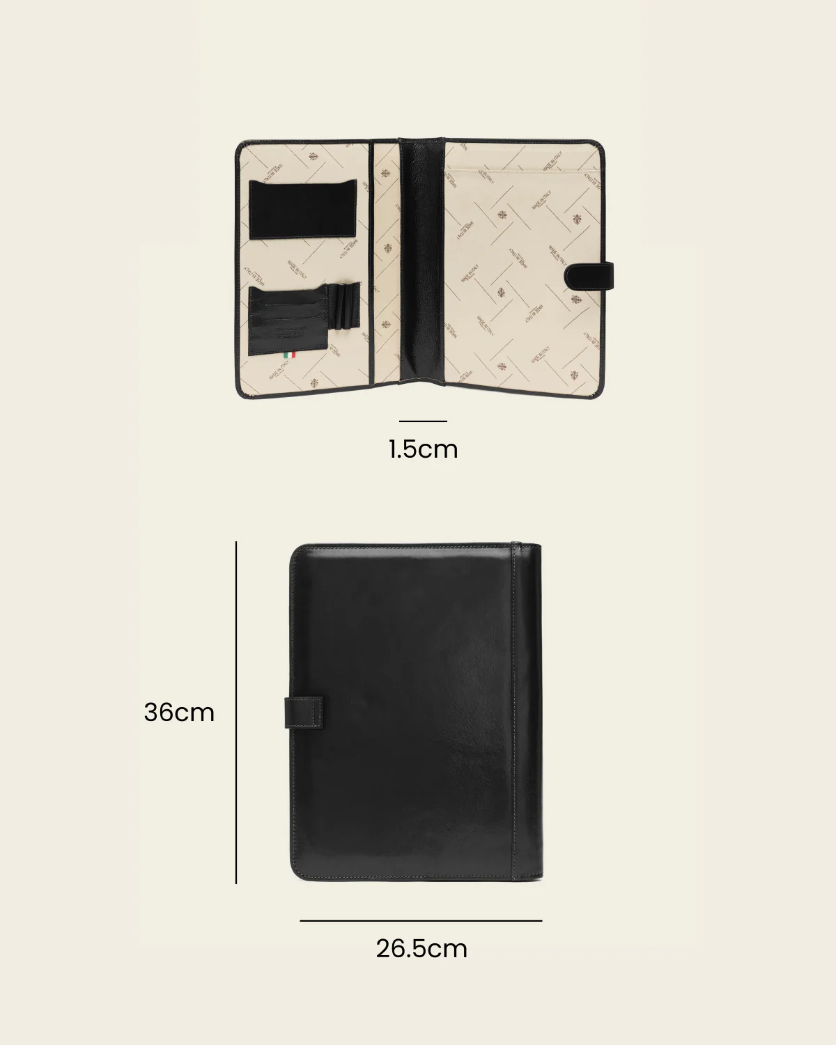 Imperial Jet - Clip-On Leather Compendium - Image 8