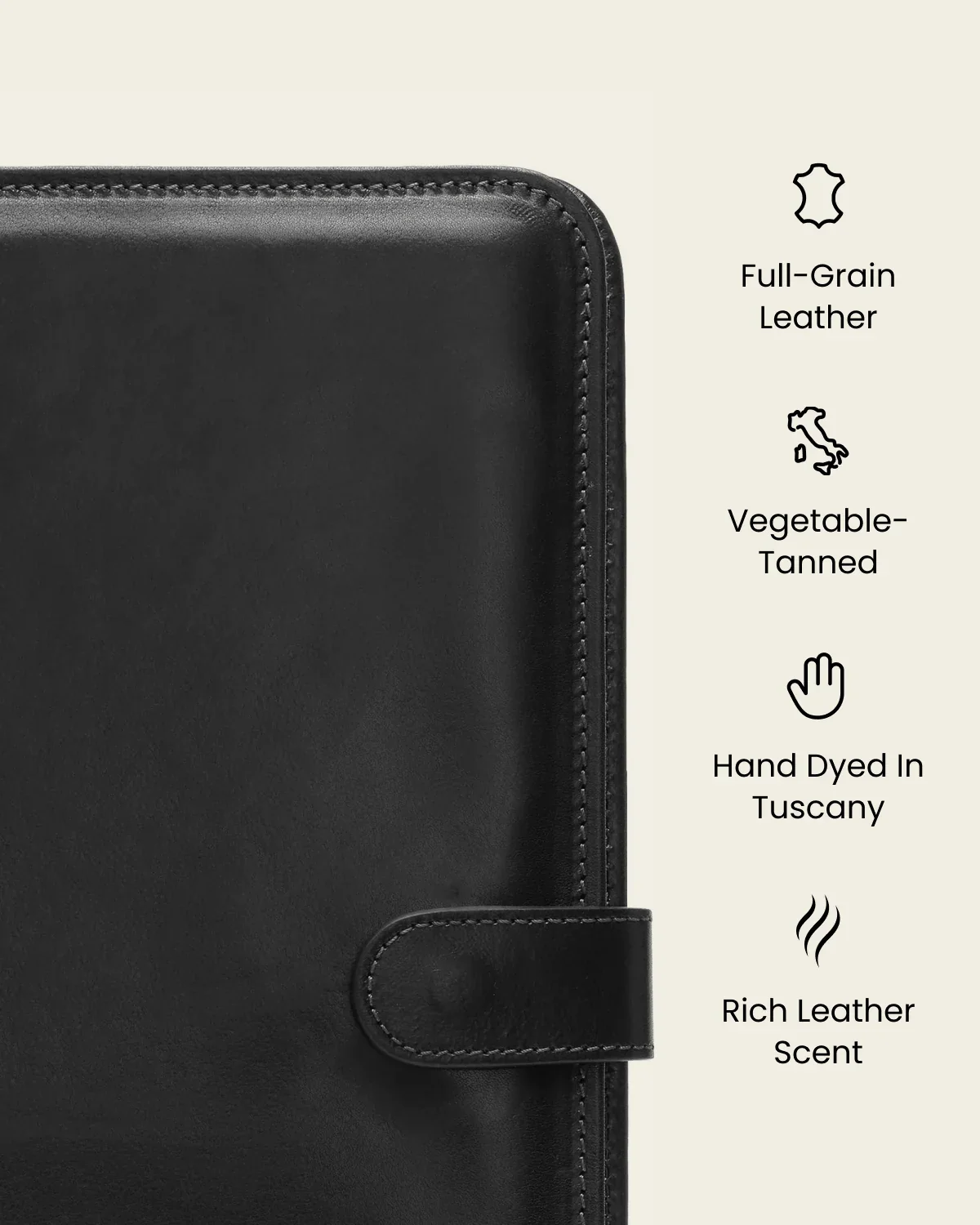 Imperial Jet - Clip-On Leather Compendium - Image 9
