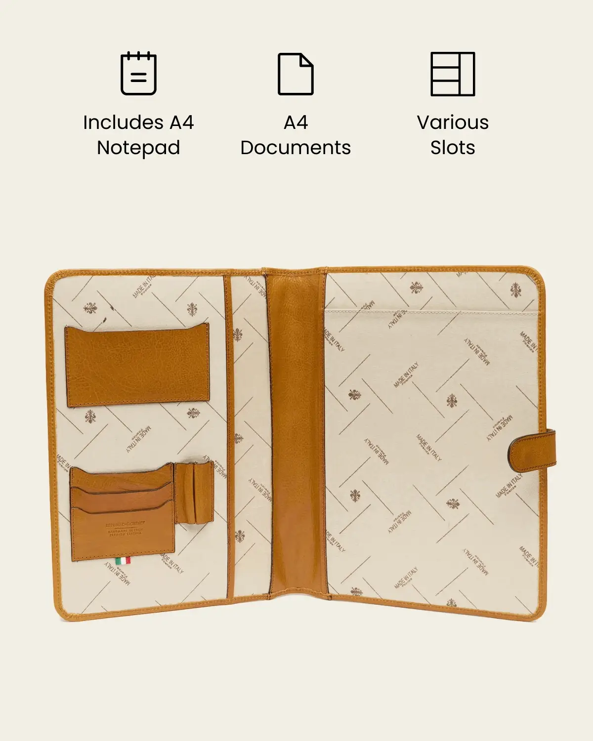 Imperial Saffron - Clip-On Leather Compendium - Image 3
