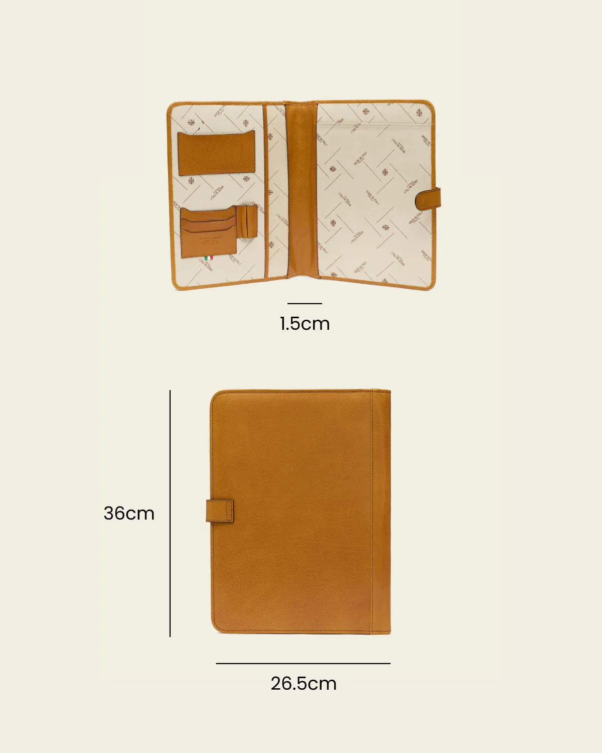 Imperial Saffron - Clip-On Leather Compendium - Image 8