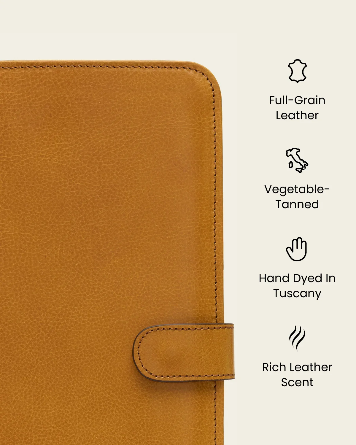 Imperial Saffron - Clip-On Leather Compendium - Image 9