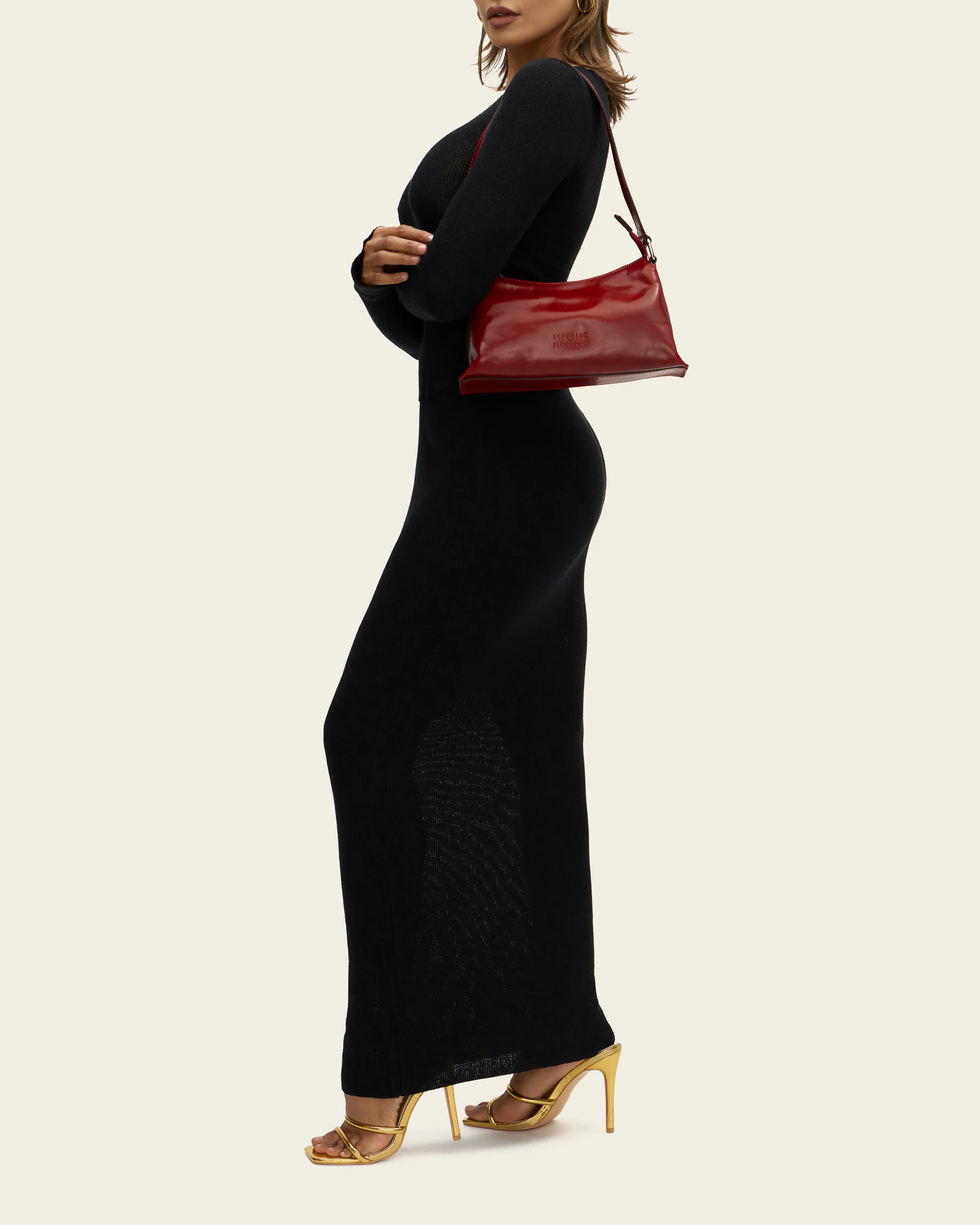 Laura Rosso - Leather Shoulder Bag - Image 4