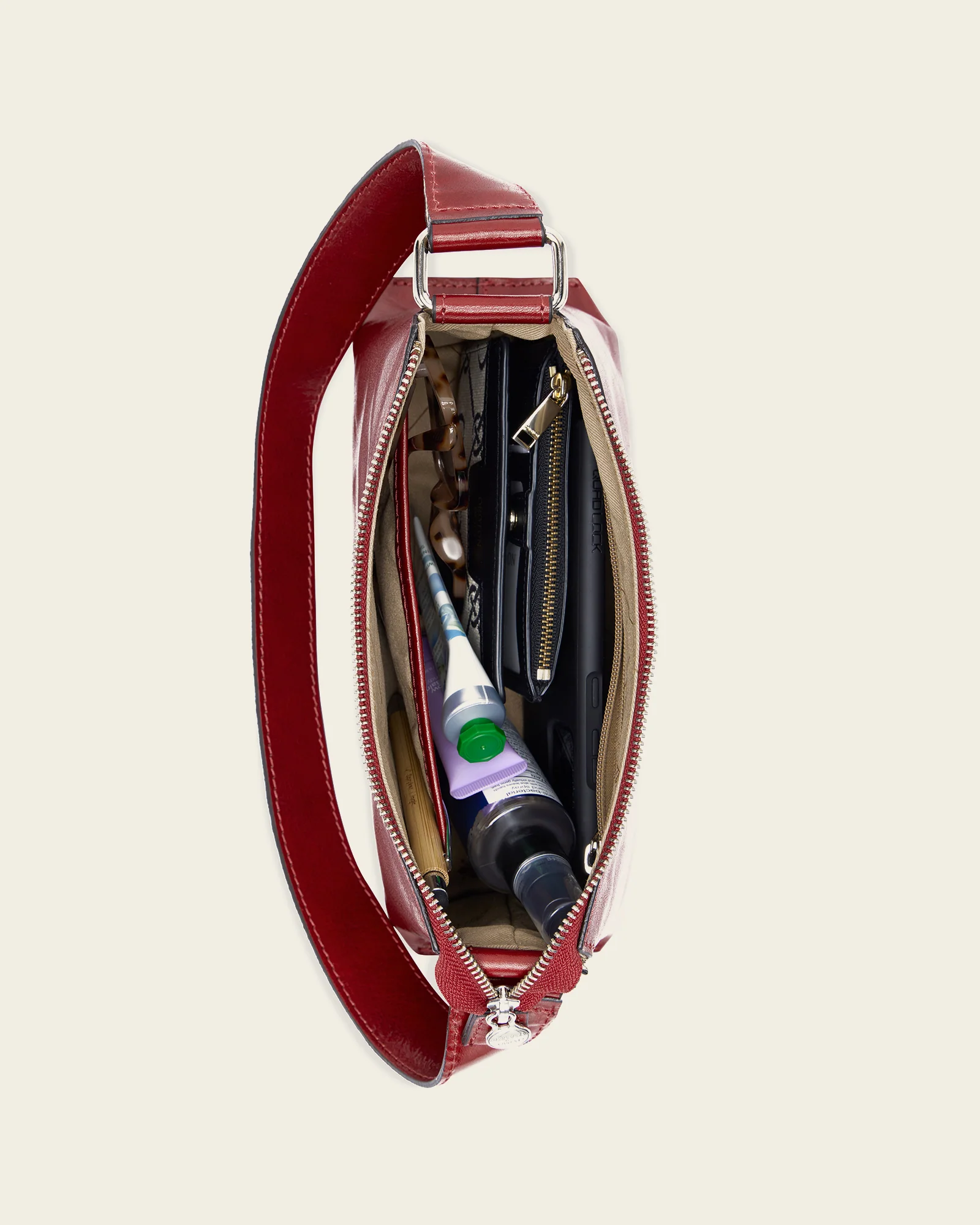 Laura Rosso - Leather Shoulder Bag - Image 8