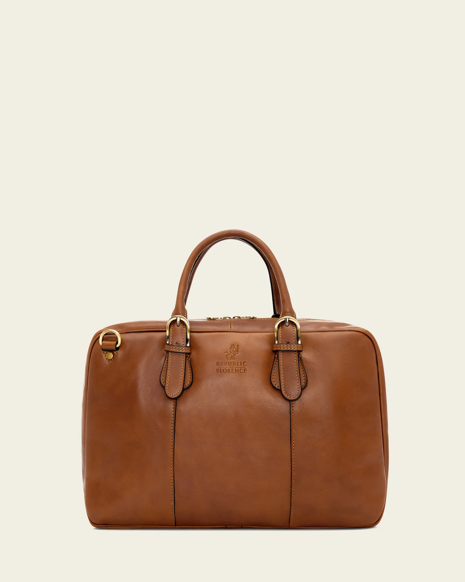 Madrid Burned - 16" Leather Briefcase - Image 4