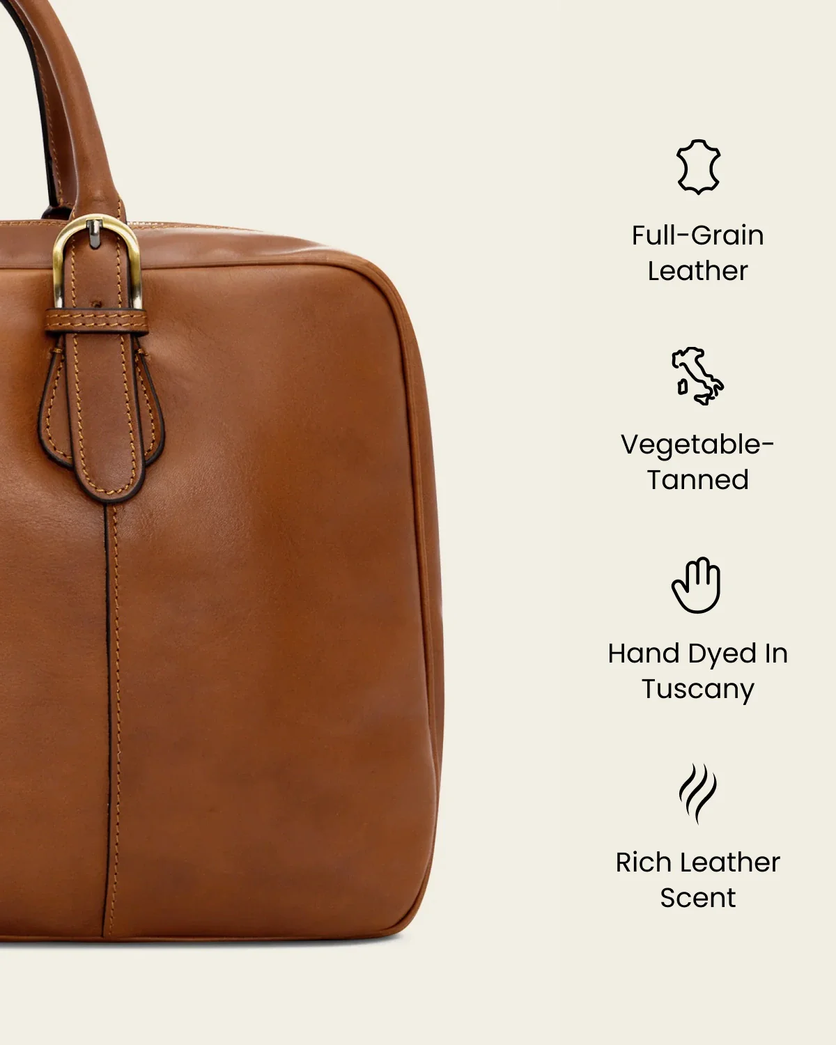 Madrid Burned - 16" Leather Briefcase - Image 8