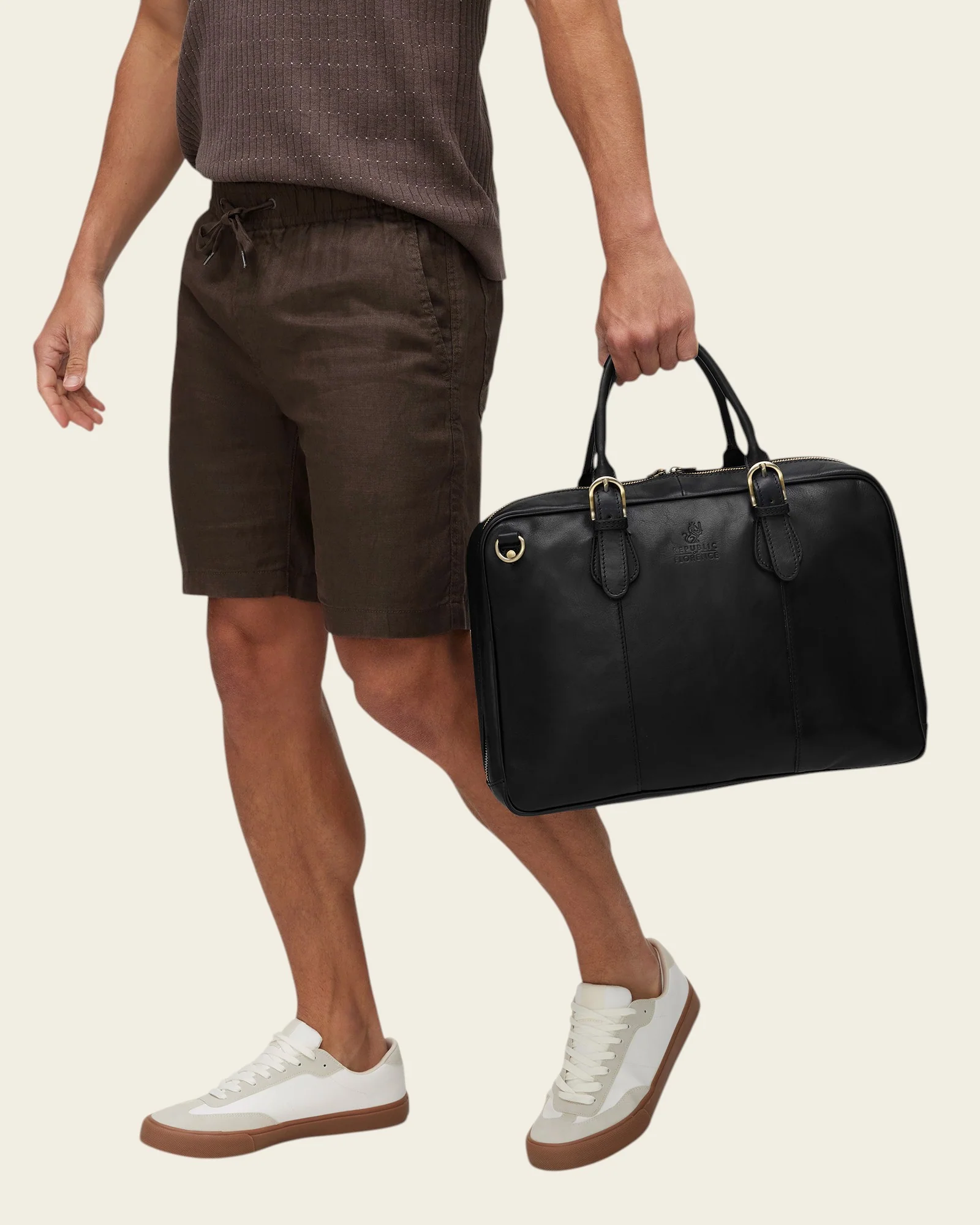 Madrid Ink - 16" Leather Briefcase - Image 6