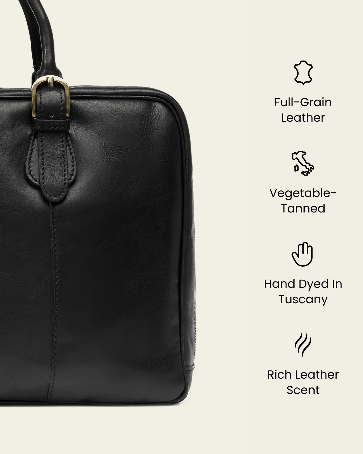 Madrid Ink - 16" Leather Briefcase - Image 8