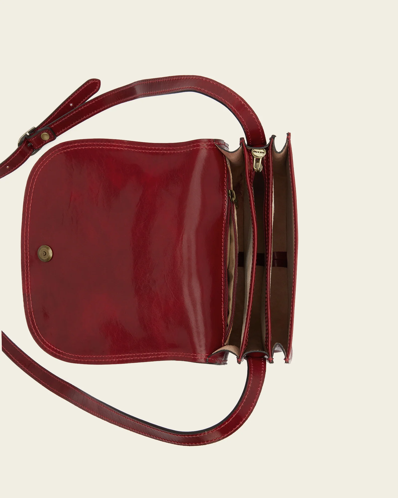 Mia Rosso - Leather Crossbody Bag - Image 6