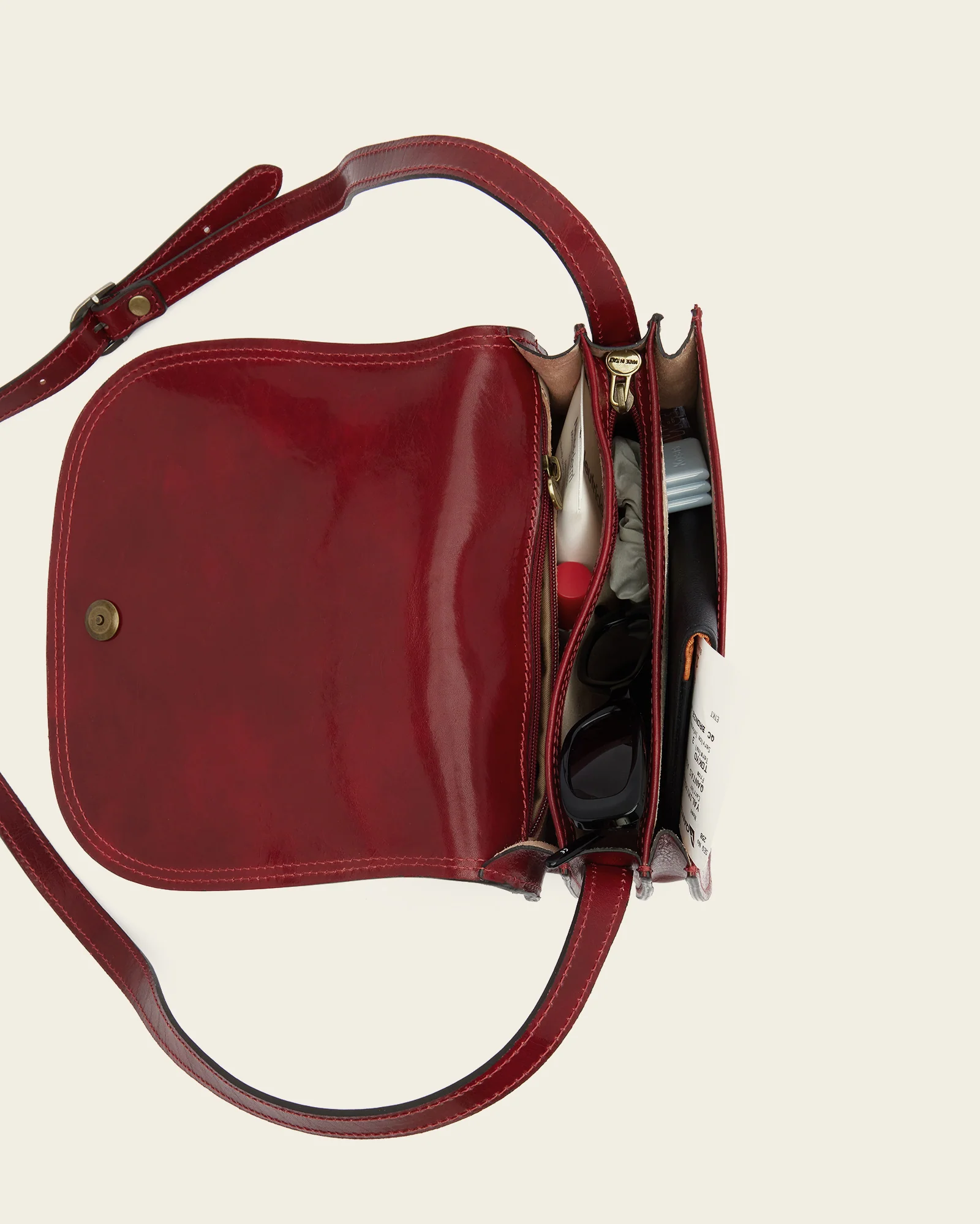 Mia Rosso - Leather Crossbody Bag - Image 7