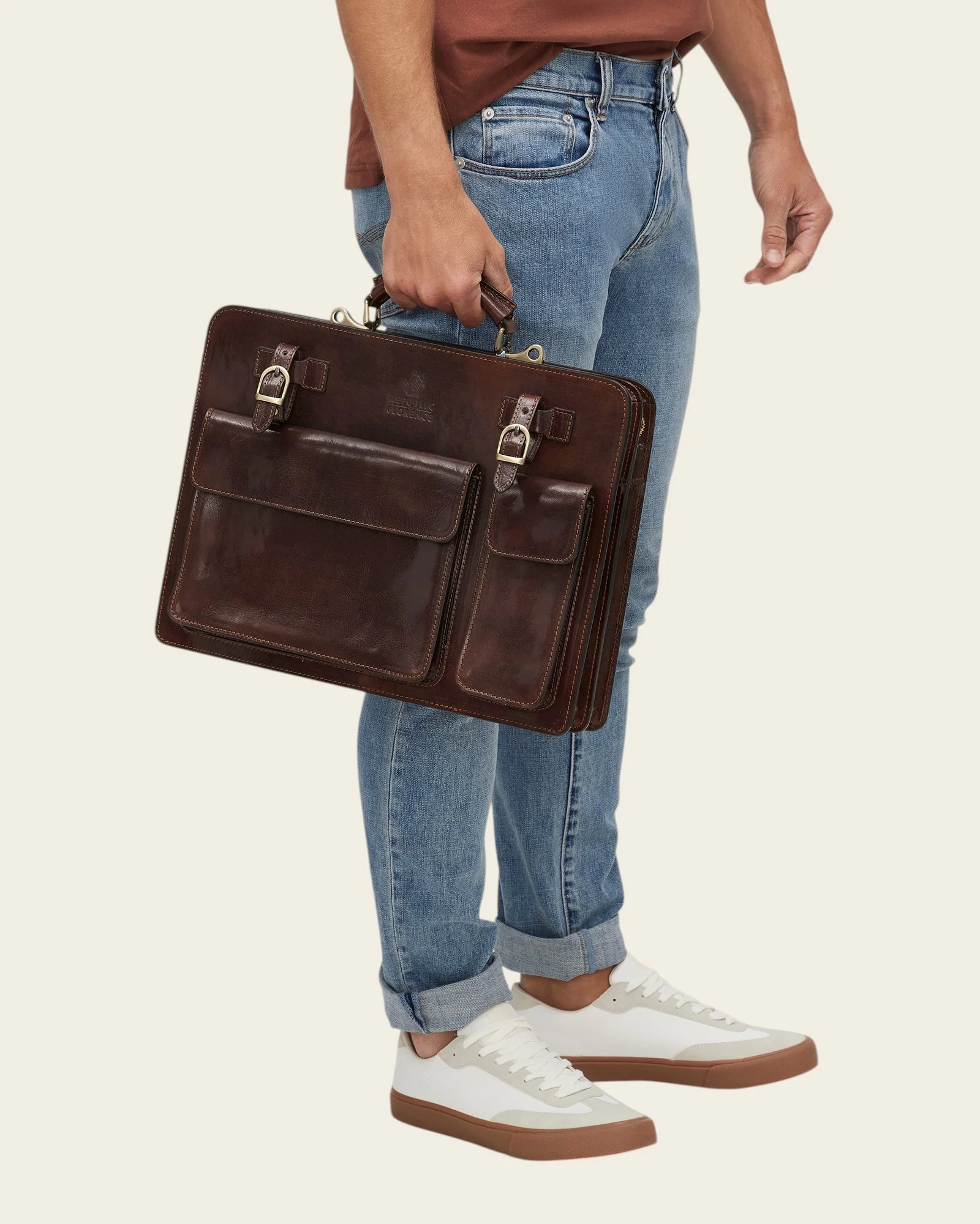 Munich Terra - 16" Double Compartment Briefcase - Image 3
