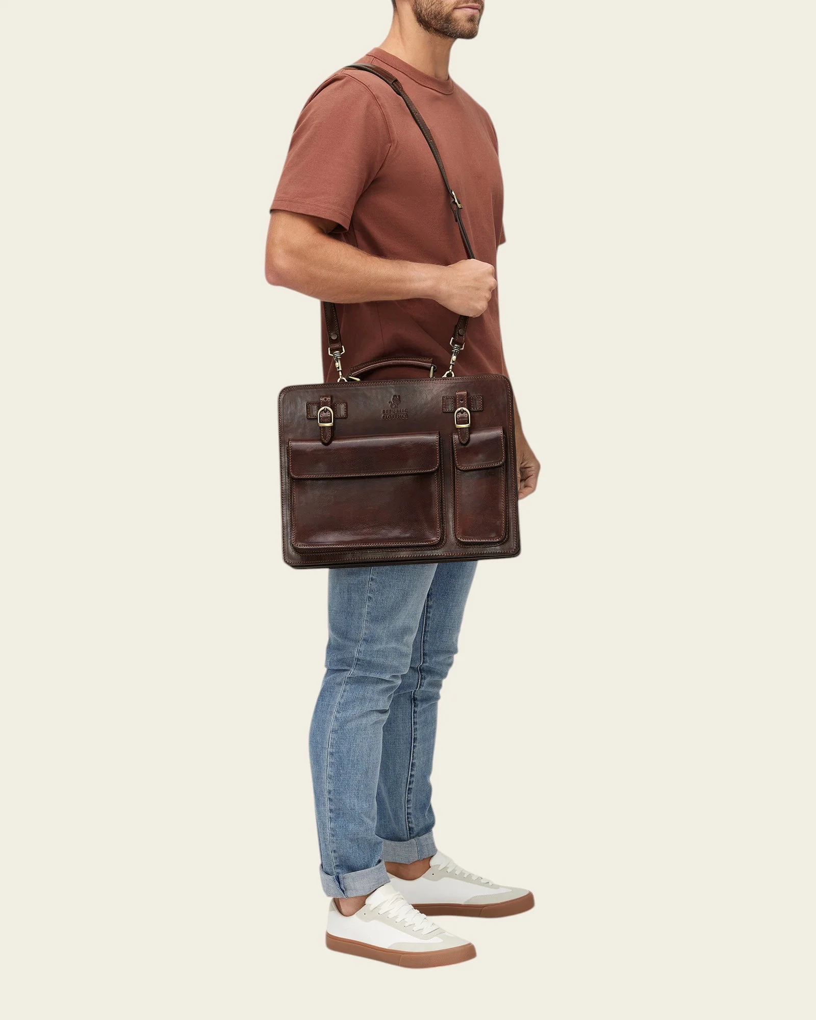 Munich Terra - 16" Double Compartment Briefcase - Image 9