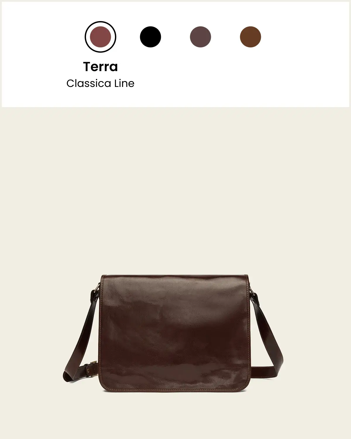 Nero Jet - 15" Leather Messenger Bag - Image 9
