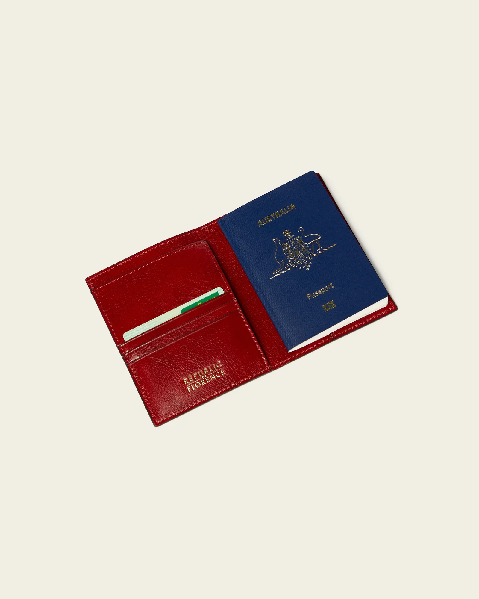 Passport Rosso - Leather Passport Cover - Image 3
