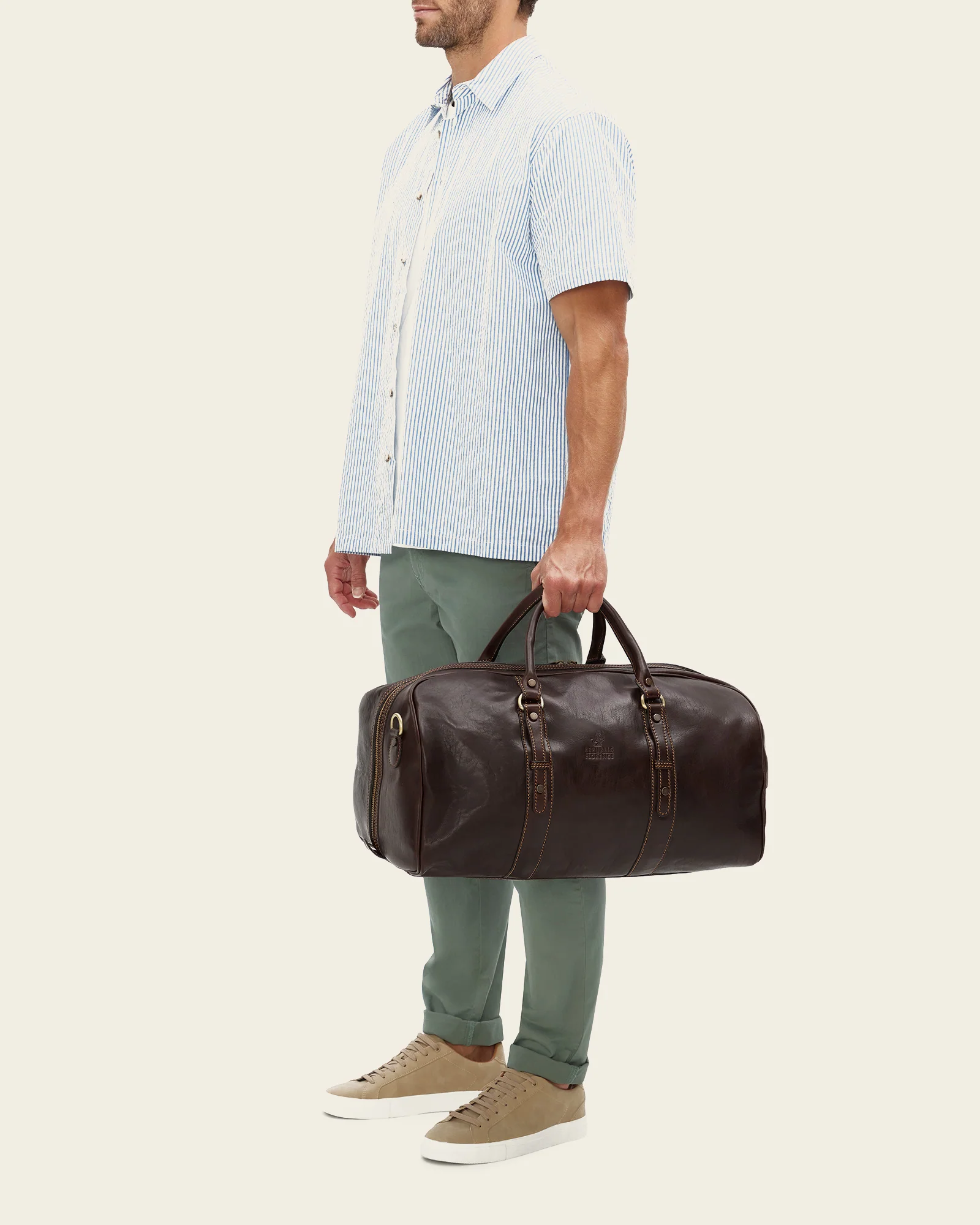 Polo Medium Espresso - Leather Weekender - Image 4