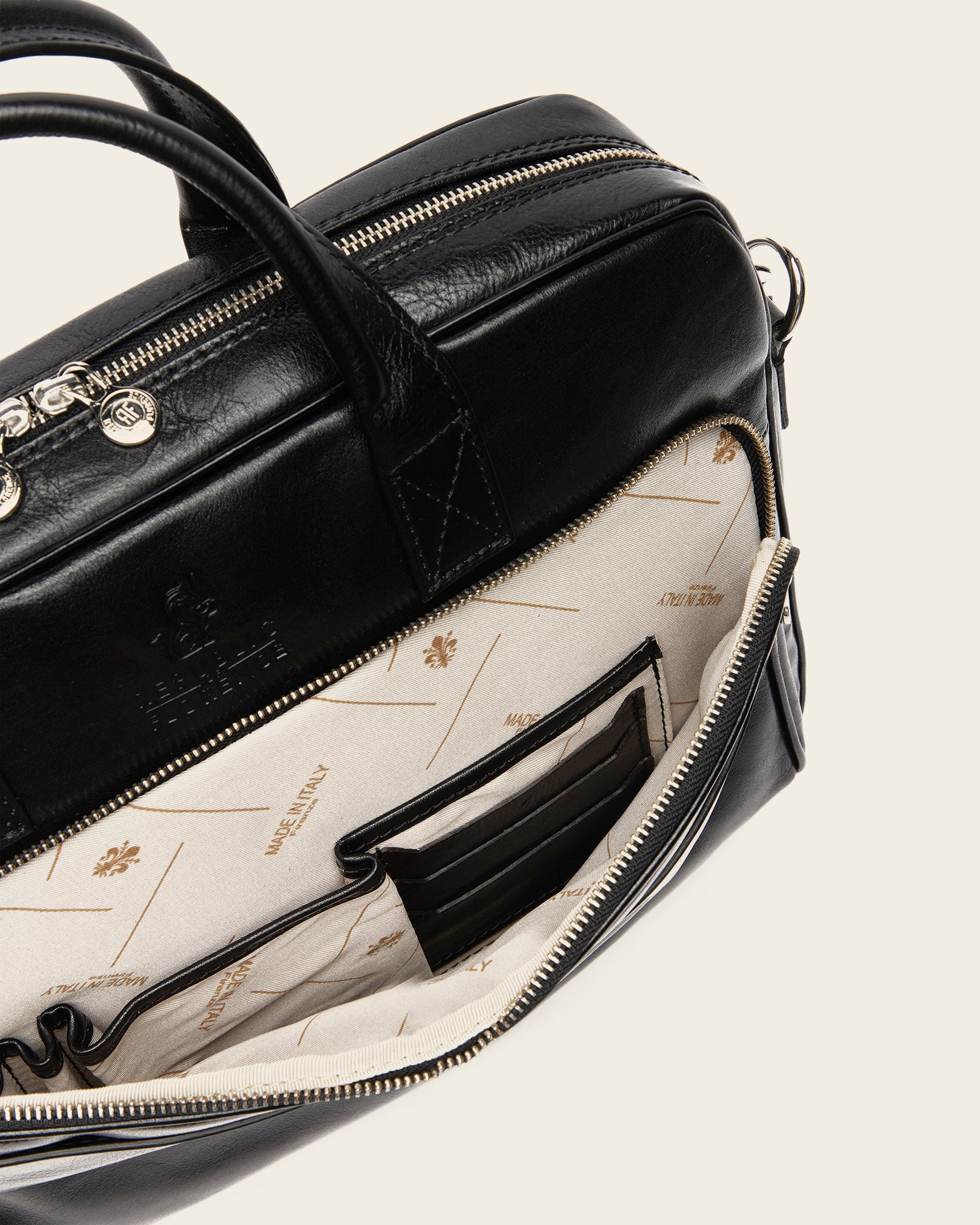 Pretoria Jet - 15" Leather Laptop Briefcase - Image 4