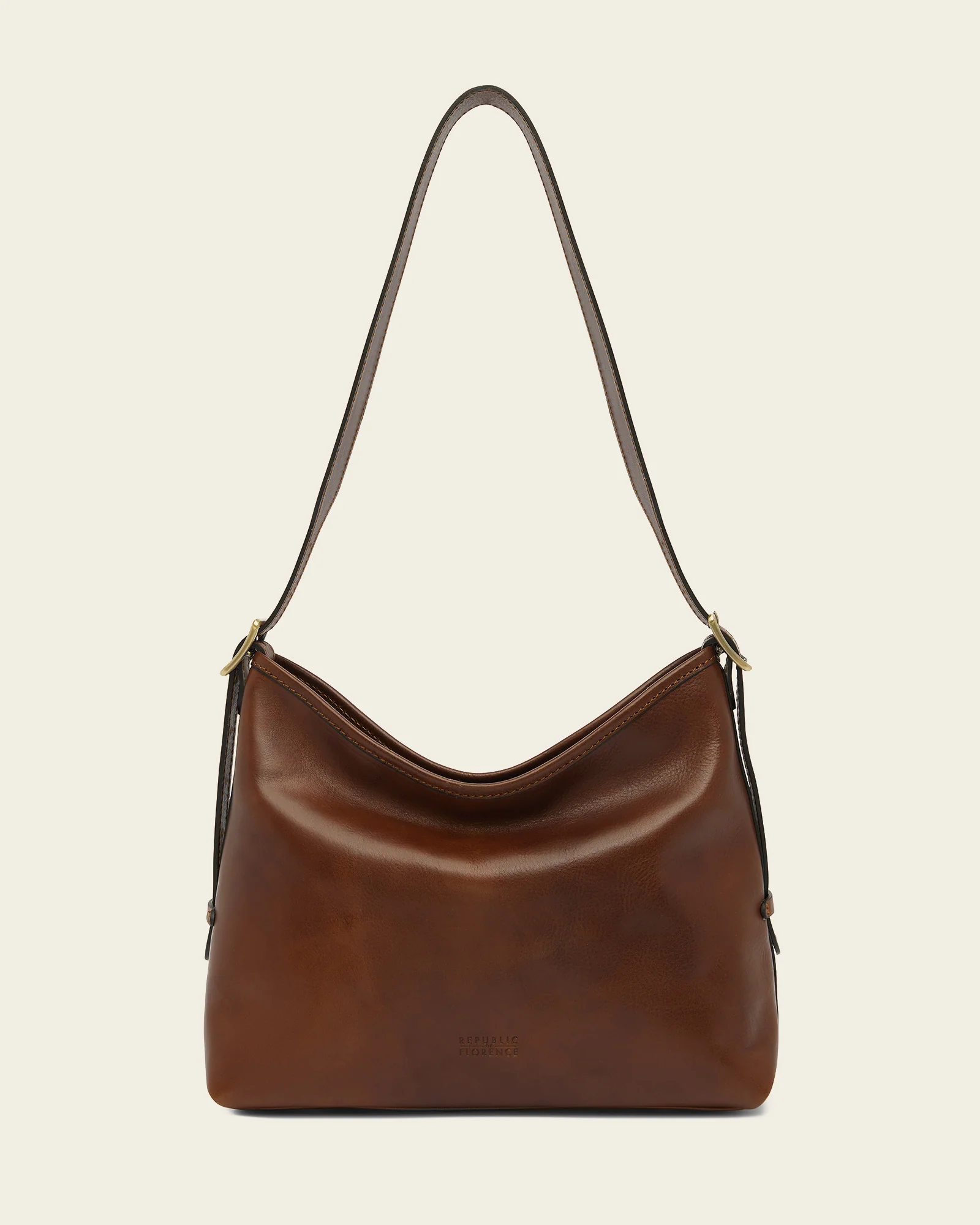 Sophia Earth - Leather Shoulder Bag - Image 3