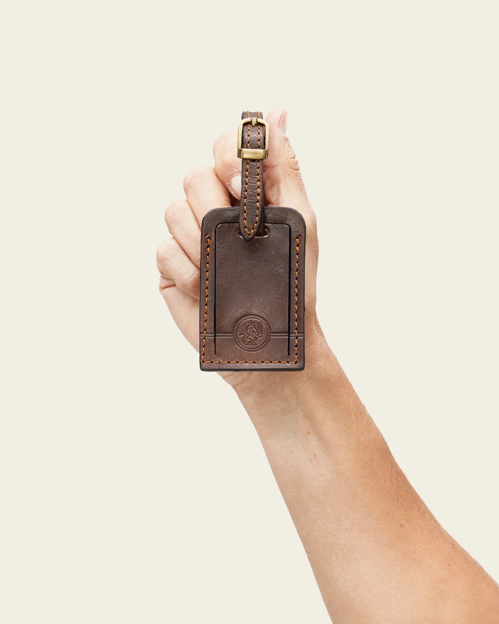 Tag Espresso - Leather Travel Tag - Image 4