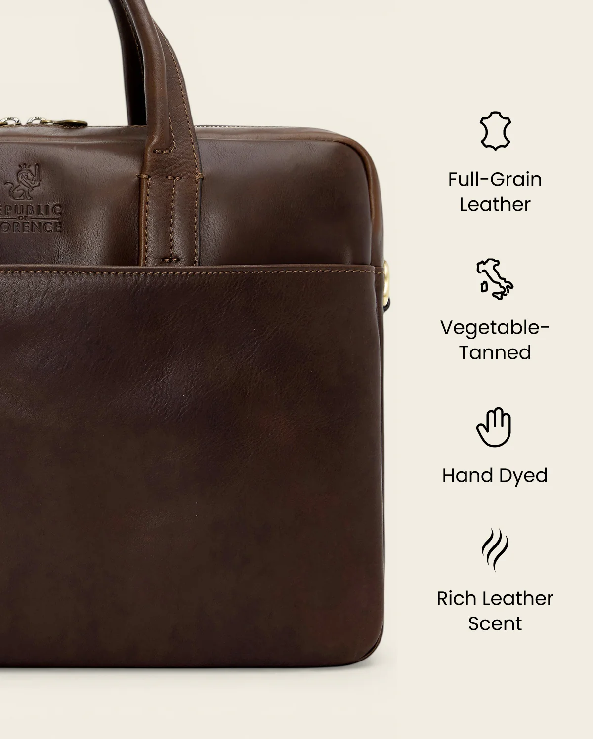 Tokyo Espresso - 16" Laptop Briefcase - Image 8